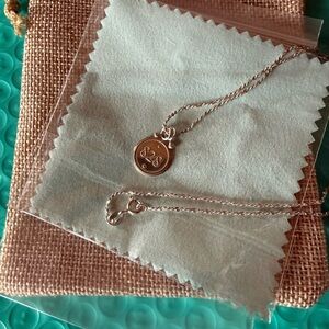 Romans 8:28 Silver Necklace Coin Pendent